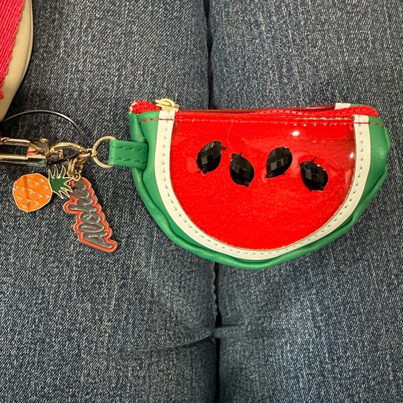 Disney Stitch Crossbody Stadium Bag - Watermelon Coin Purse & 2 charms NWT - Picture 3 of 5